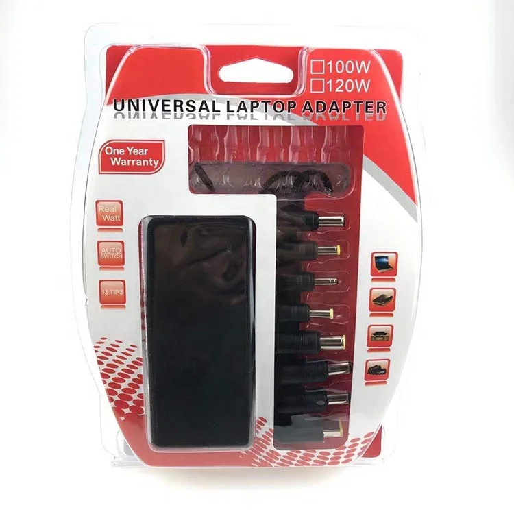 
Universal Automatic 90w 100w Universal Laptop Charger with DC 8 Tips 