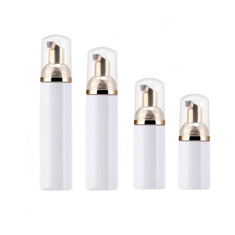 White Plastic Foaming Dispenser Pump Bottle 30ml 100ml Sizes Liquid Soap Shampoo Other Beverages Versatile Industrial Packaging