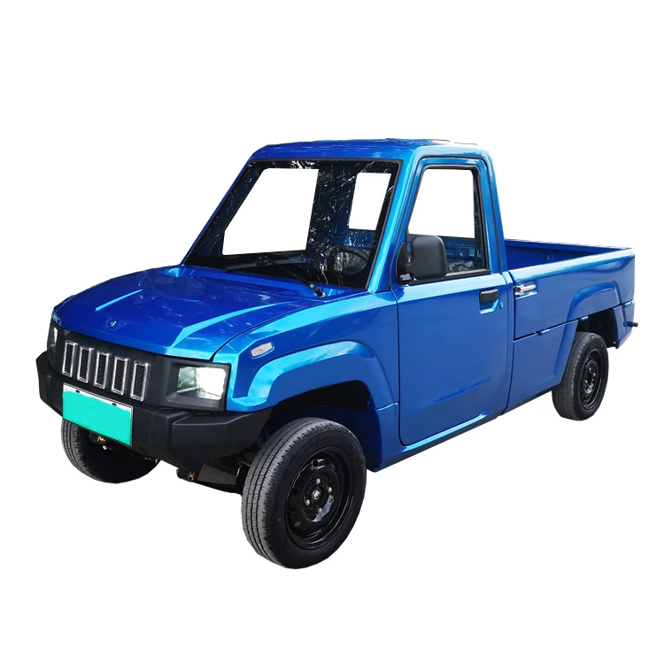China High Performance 4 Wheel 2 Seats Chang li Model Mini Electric Pickup Car Truck For