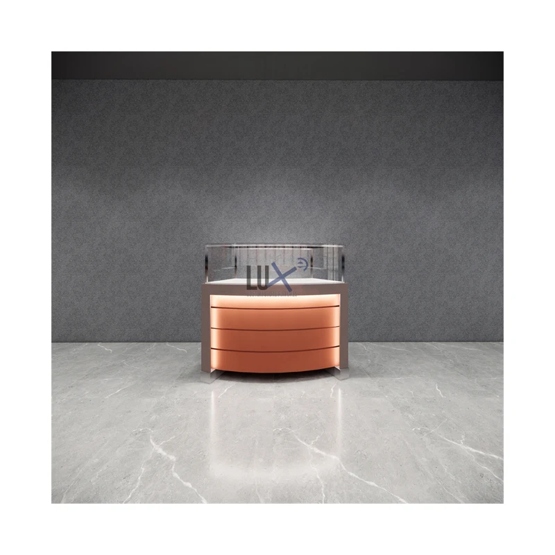 Роскошная дизайнерская Высококачественная витрина для ювелирных изделий, стеклянная витрина для ювелирных изделий, деревянная витрина для часов