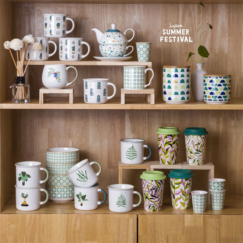 hot sale custom printed ceramic cups round sublimation mug mugs with logo ceramic coffee