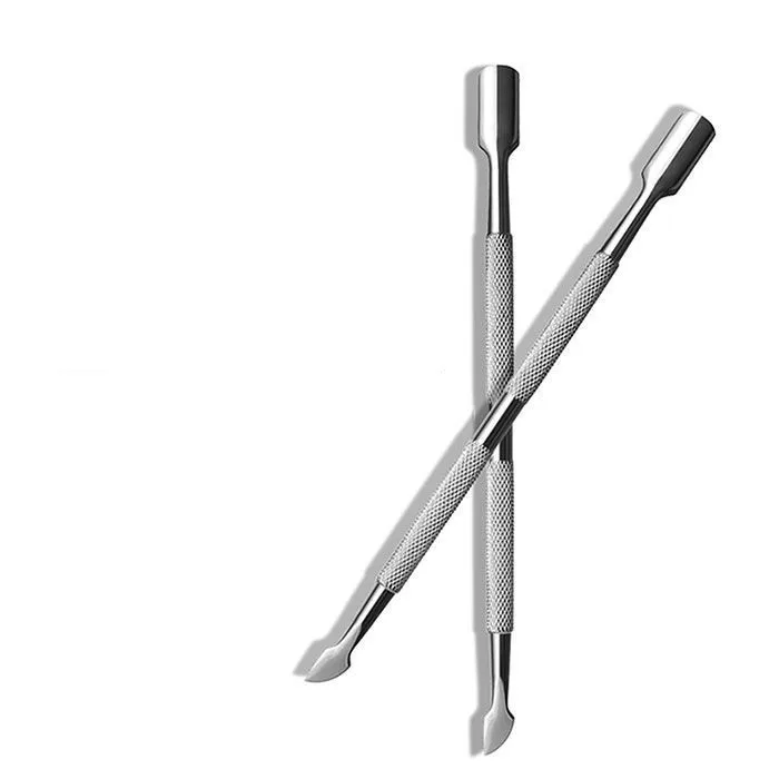 Stainless Steel Double Sided Ingrown Toenail File and Lifter Cuticle Pusher under Nail Cleaner Tools for Dead Skin Removal