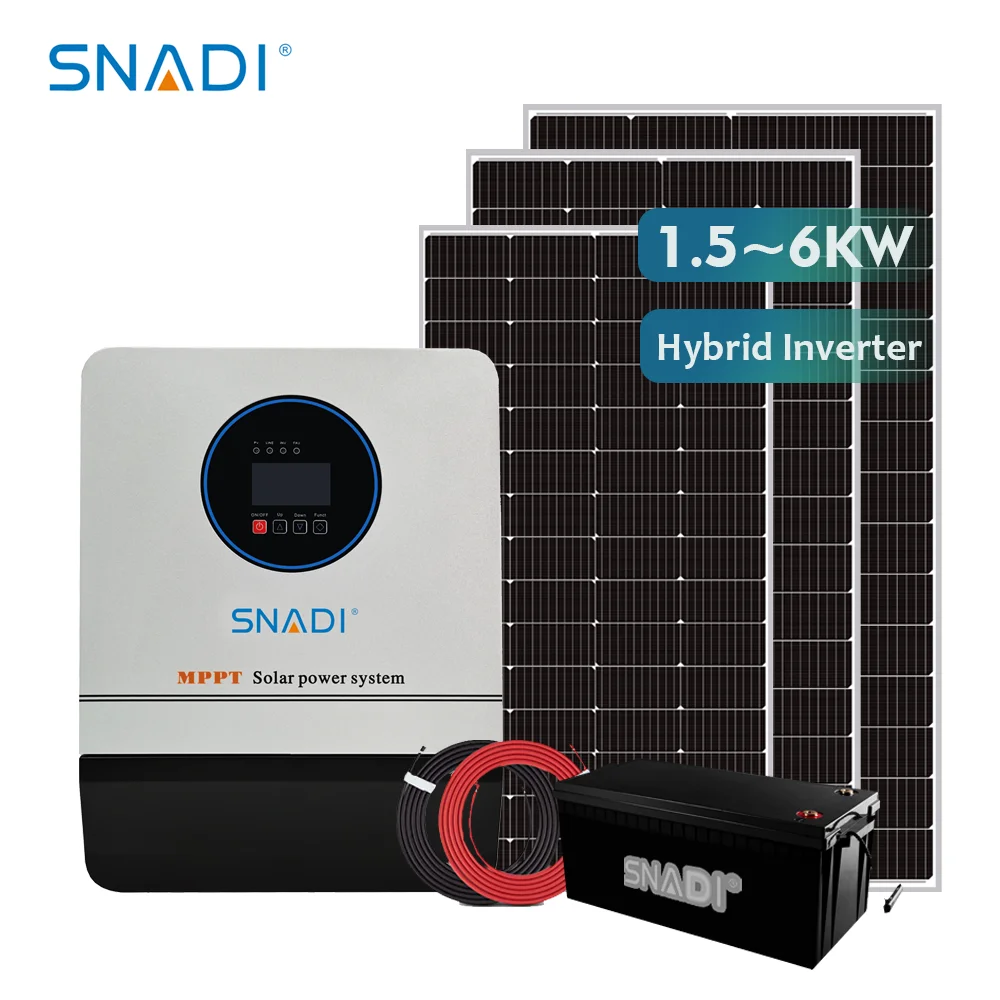 SNADI 48VDC 120VAC 240VAC 4000w 5000w 6000w off grid hybrid split phase solar inverter