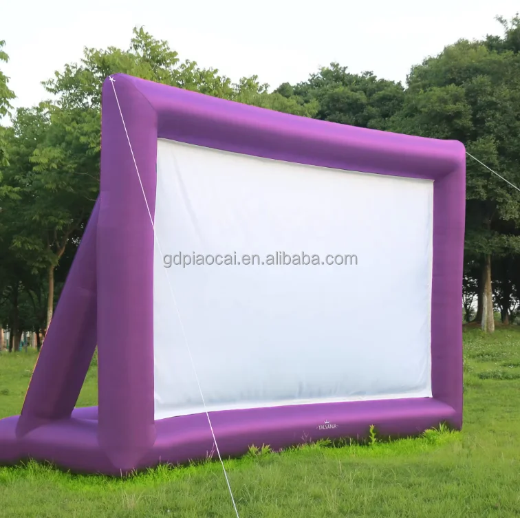 Inflatable rear projection screen for Sale TV projector Outdoor Theater cinema Commercial Large Black blow up movie screen