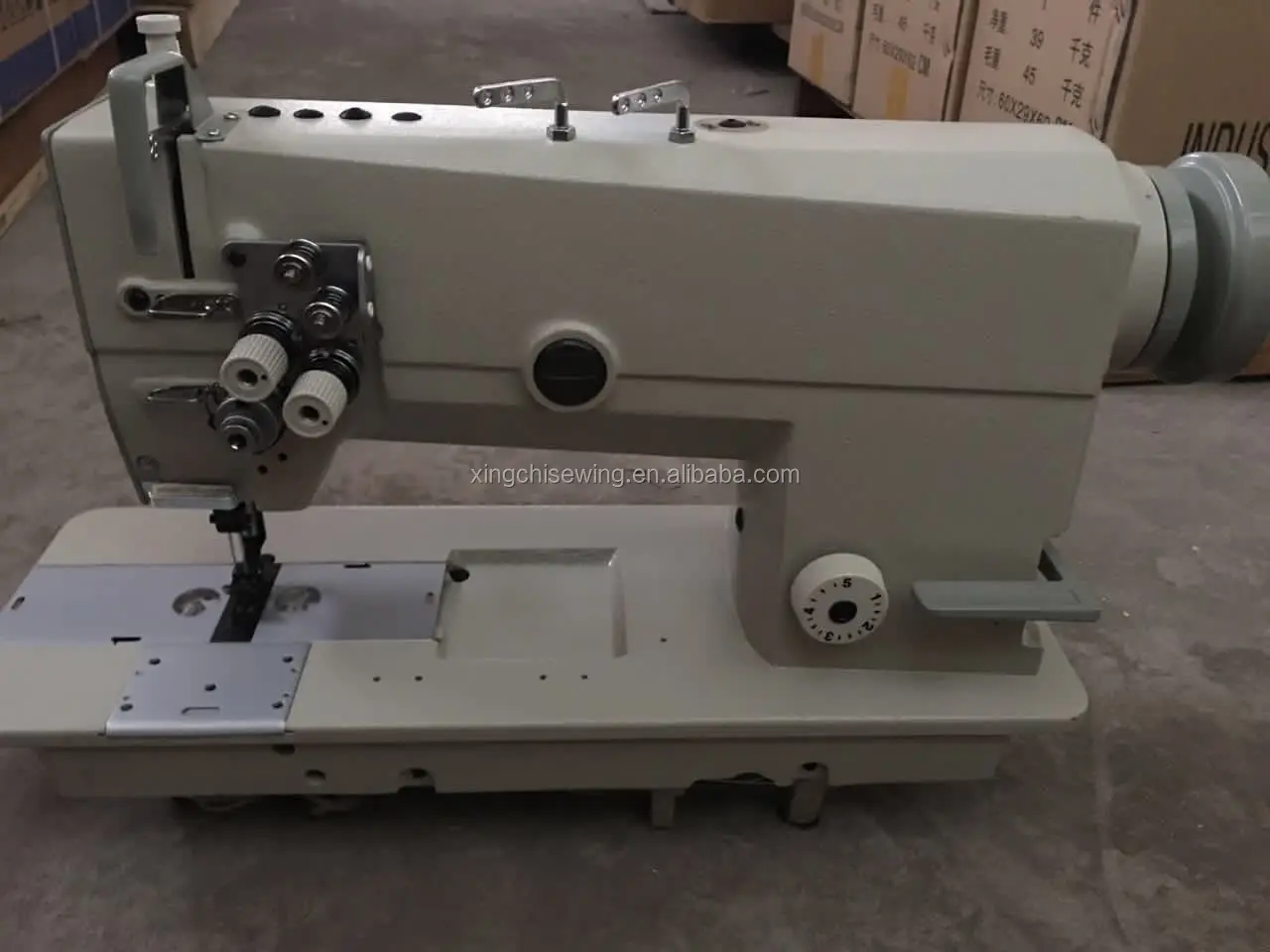 XC-872-5 Double Needle Top and Bottom Large Hook Sewing Machine Industrial