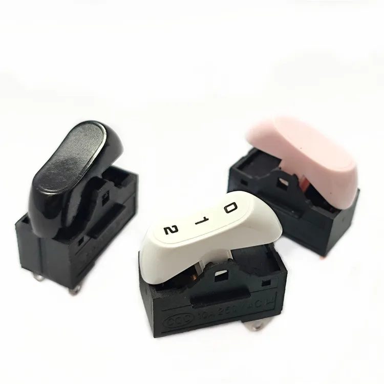 black white and can custom color On Off Waterproof Rocker Switch 3 Pin