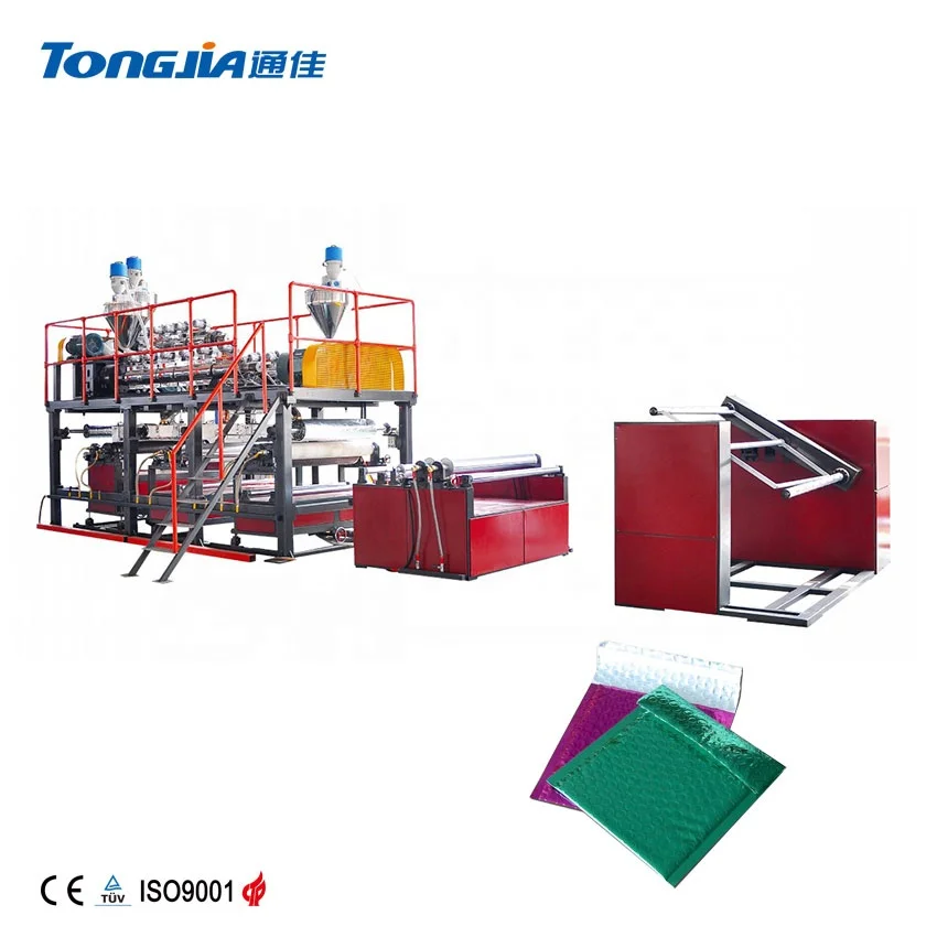 PE 2-7 Layers Composite Air Bubble Film Machine Single-screw 1 YEAR Online Support Field Installation