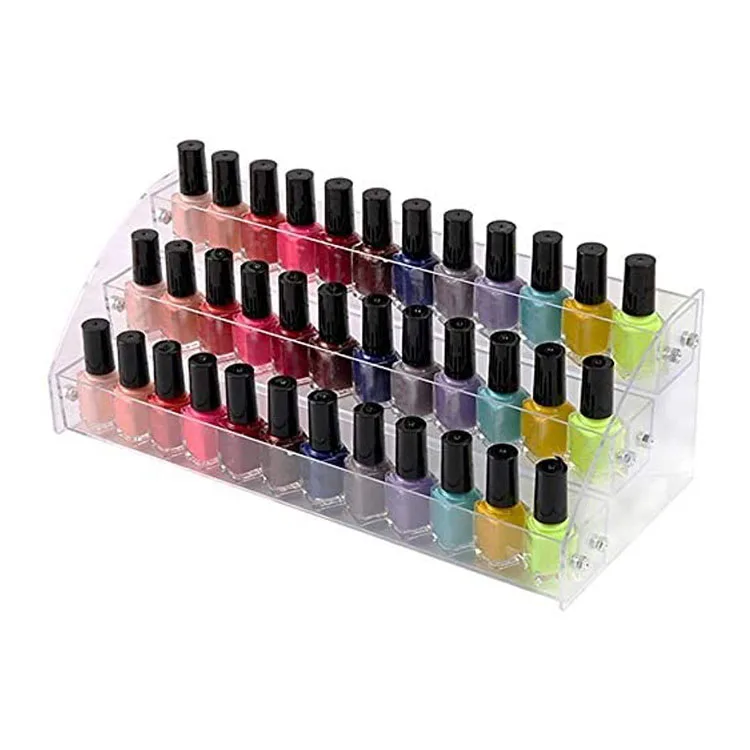 Nail Polish Organizer Acrylic Display Rack Essential Oil Storage Display Stand on The Table Makeup Organizer Stands