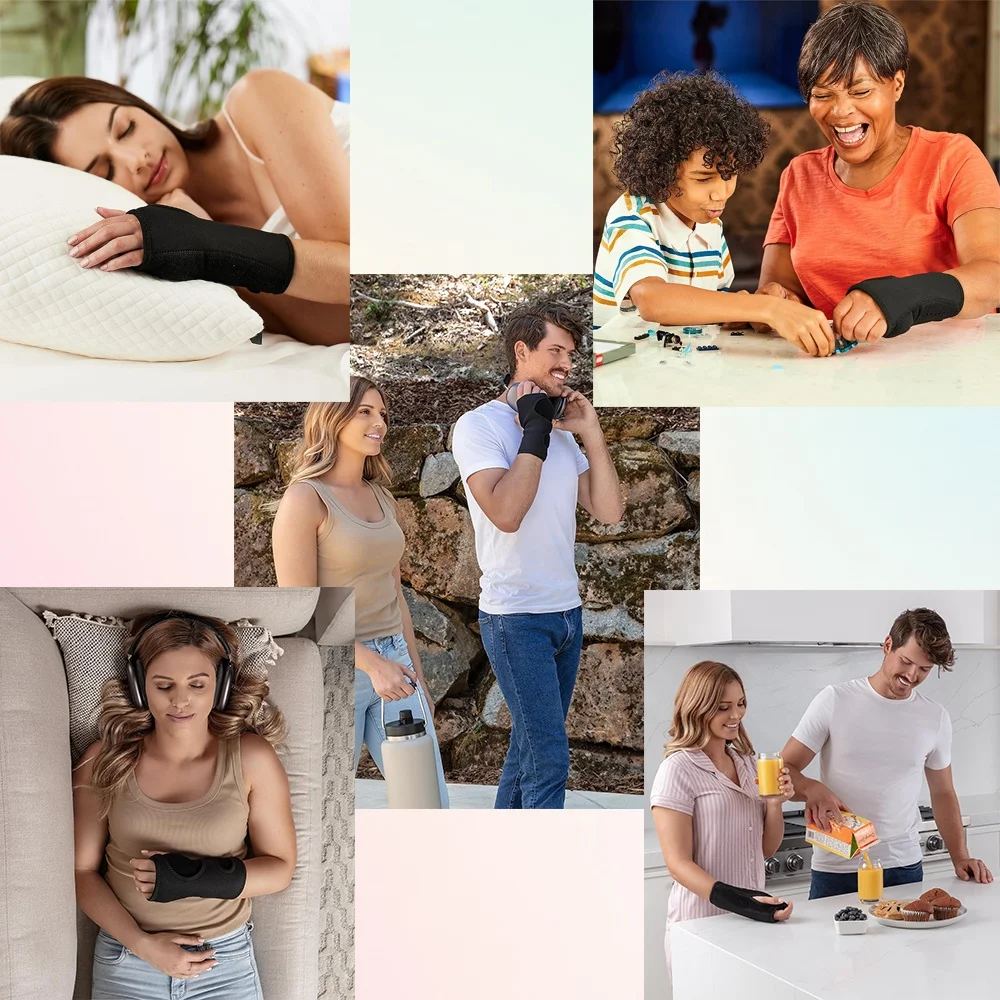 Universal Size Protective Wrist Brace Adjustable Flexible Wrist Tube Wrist Brace For Men And Women