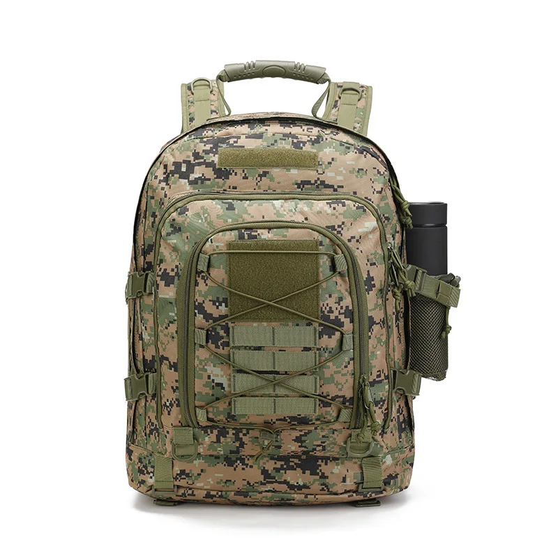 Unisex 45L Tactical Backpack Durable and Waterproof with Molle System Zipper Closure Polyester Lining for 3 Days Assault Pack