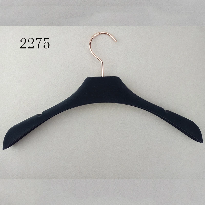 Velvet Hanger for Suits Surface Plastic Clothing Shenzhen Wholesale Customized Injection Printing Printing Logo Custom Color Yy