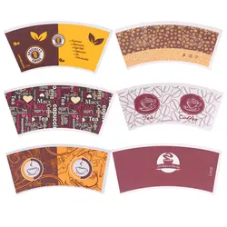 100% wood pulp raw material 260gsm food grade pe coated cardboard designs logo paper cup fan