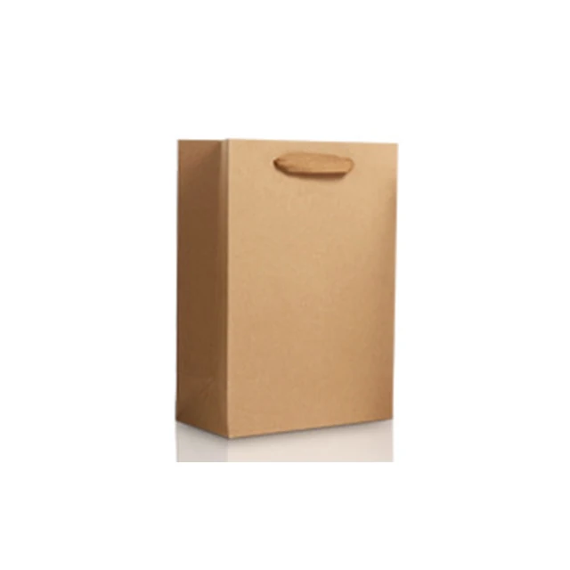 
Custom logo brown wine paperboard bags mini paper food paper bags 