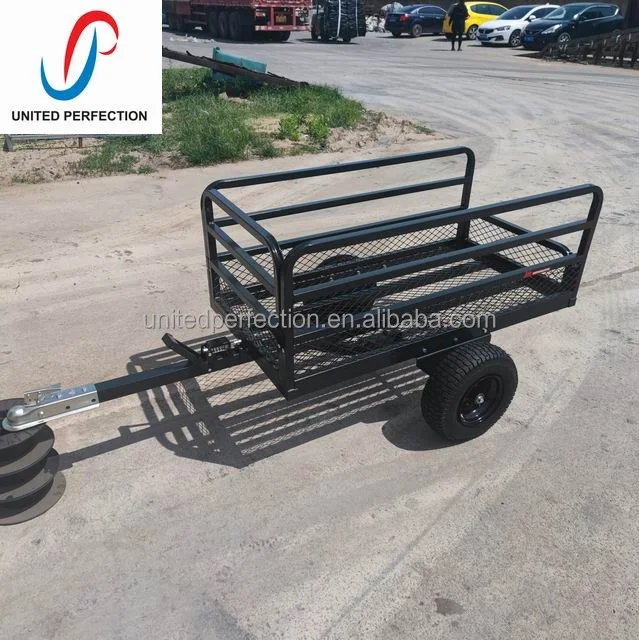CTC Supplied Tractor  Behind Tow Bike Dump Trailer Motorcycle & ATV Trailers ATV/UTV tipping trailer with low MOQ