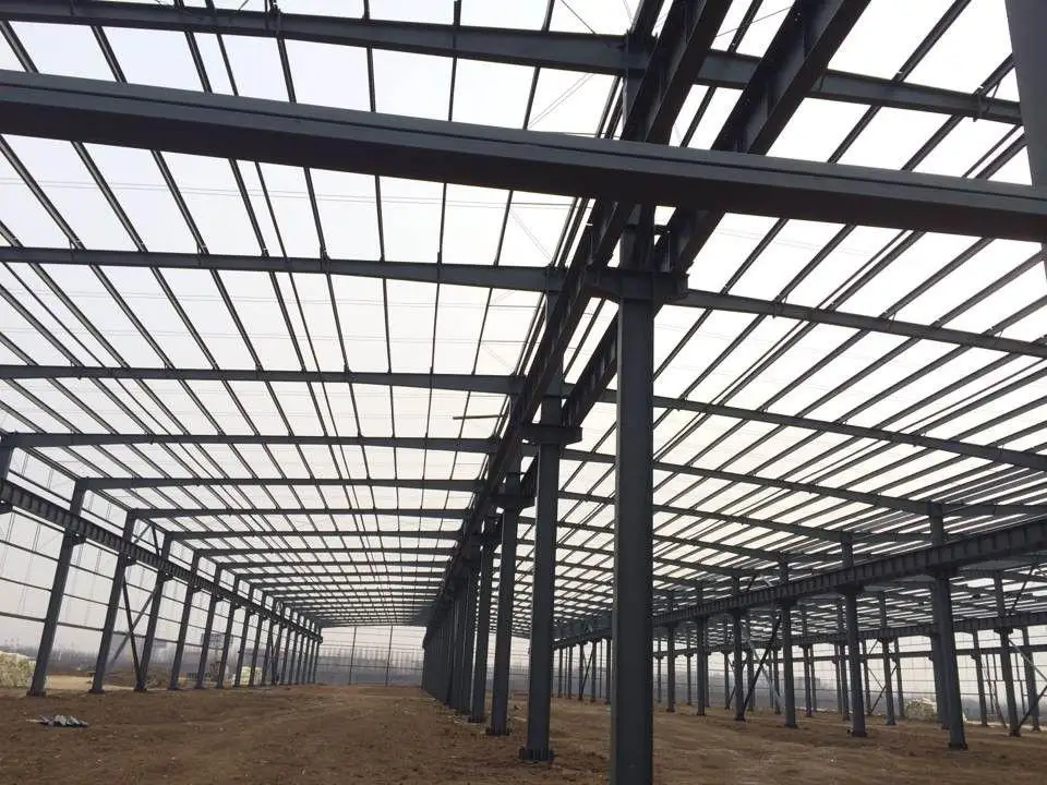 Multi functional large industrial factory plant workshop logistics warehouse Manufactured High standard steel structure building