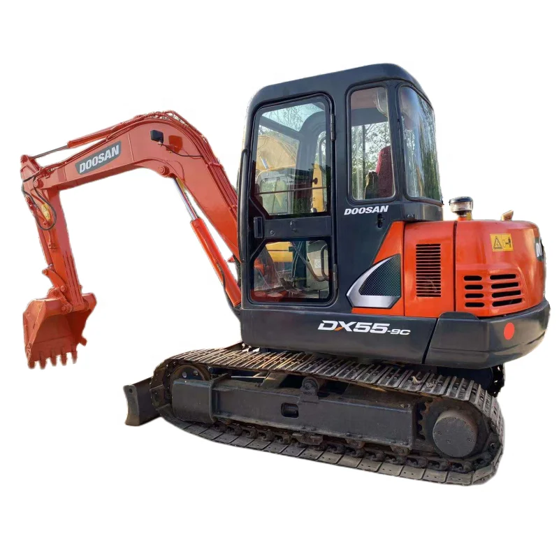 Best selling Used DOOSAN DX55 Excavator for construction at cheap price