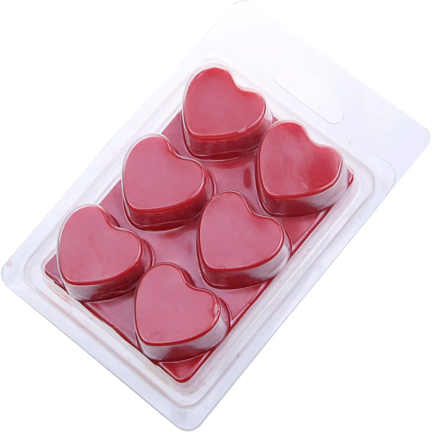  Wax Melt Containers 6 Cavity Clear Empty Plastic Molds Heart Shape Clamshells for Making Tarts