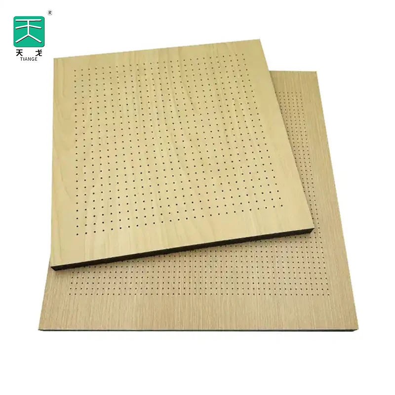Building Project/TianGe Soundproof Decorate Studio 60 Micro Hole Perforated Wall Laminated Acoustic Hall Wooden Panel