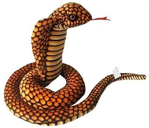 OEM/ODM Stuffed Cobra Snake Animal Plush Toy Inches Realistic Long Qamra The Queen Cobra Animal Stuffed Plush