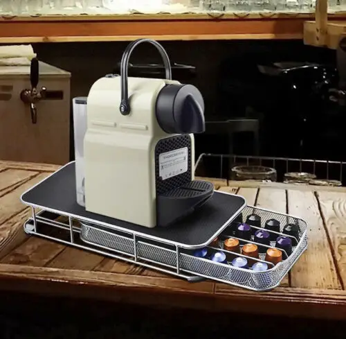 Home Kitchen Counter Organizer Small 40 Nespresso Storage Capsule Pod Original Line Capsule Drawer