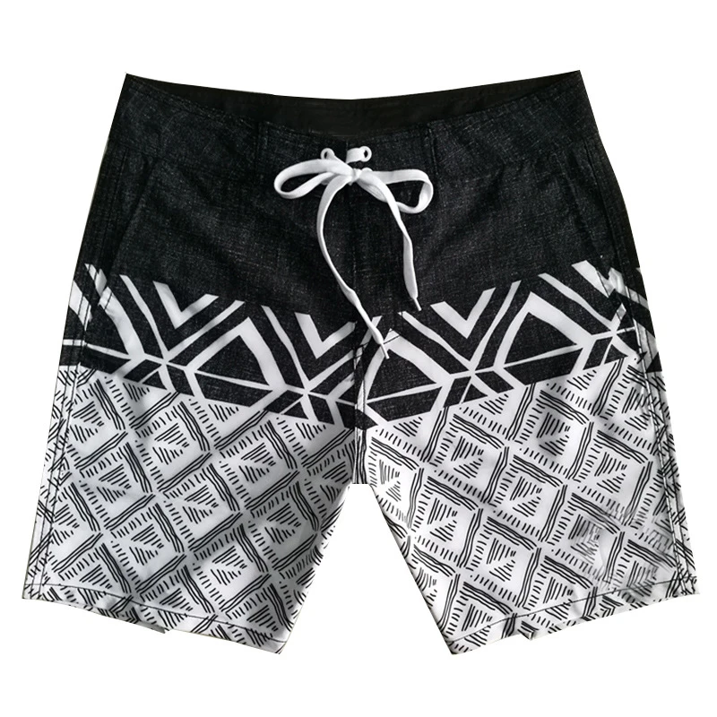 Wholesale  Fast Delivery Mens Males Stretch Polyester Swimwear Beachwear Casual Beach Swim Board Surf Shorts