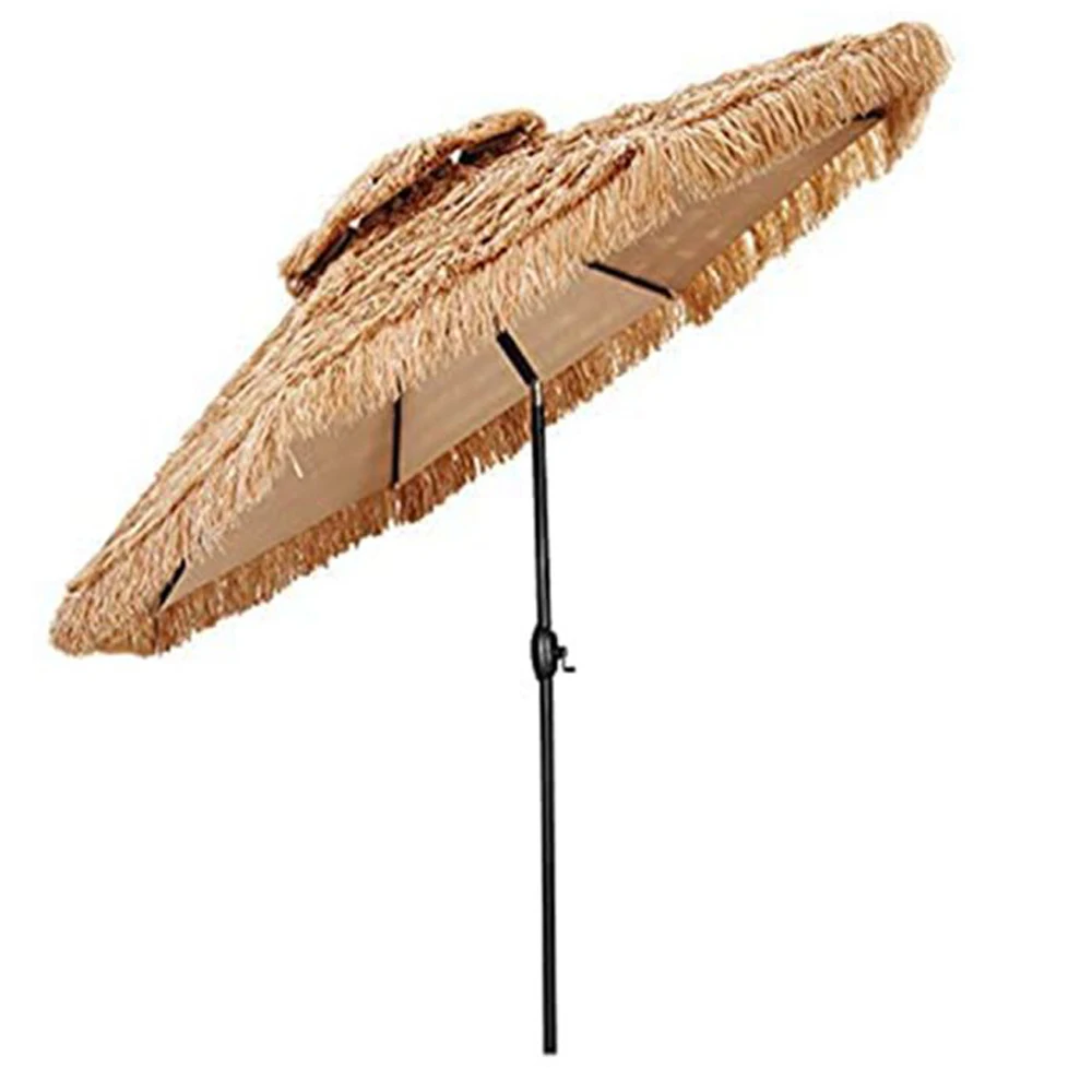 OEM Umbrellas Thatch Patio Umbrellas Tropical Palapa,Raffia Hut Hawaiian Hula Beach Umbrellas/