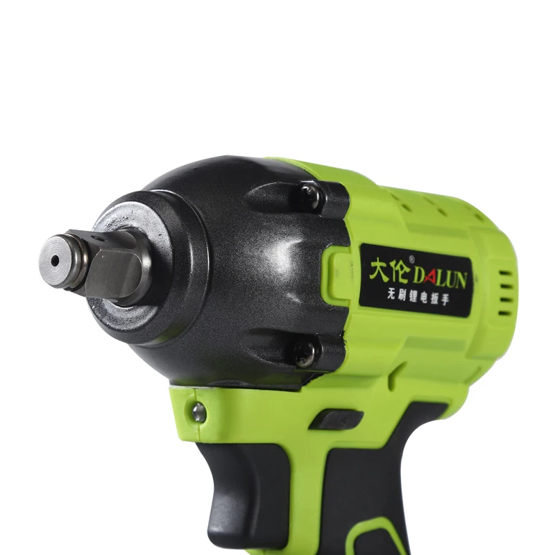 High Speed Electric Cordless Brushless Rechargeable Li-Ion Battery Power Impact Wrench For