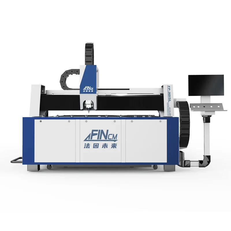 China Factory Fincm 3015 4020 6025 2000w 3000w 6000w Fiber Laser Metal Cutting Machine 1500W with Single Platform for Thin Plate