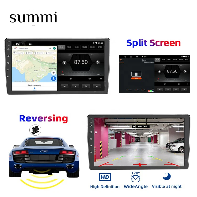 Bes-7041 Universal 9 inch Best Selling 1024*600 HD Touch Screen Android 9 Corolla with GPS