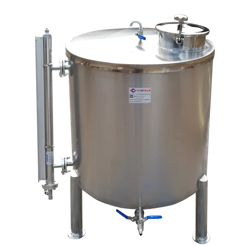 Customizable PLC controlled chemical storage tank Stainless steel tank with level gauge