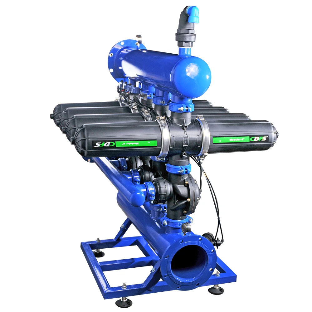 Automatic backflush disc gravel filter with Siemens PLC controller