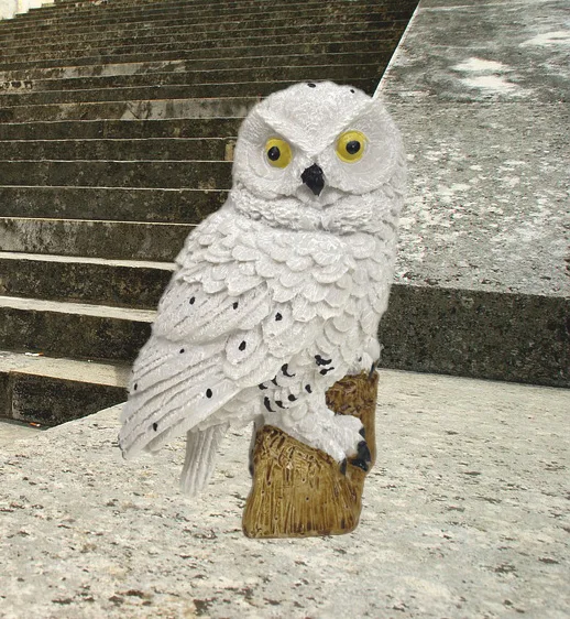 Украшения для сада полимерные поделки статуя совы украшение