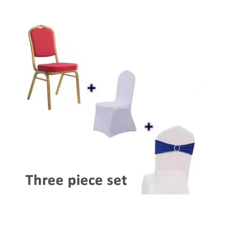 hotsale gold red stackable metal fabric wedding event hotel conference chairs aluminum vip hall banquet chair for events banquet