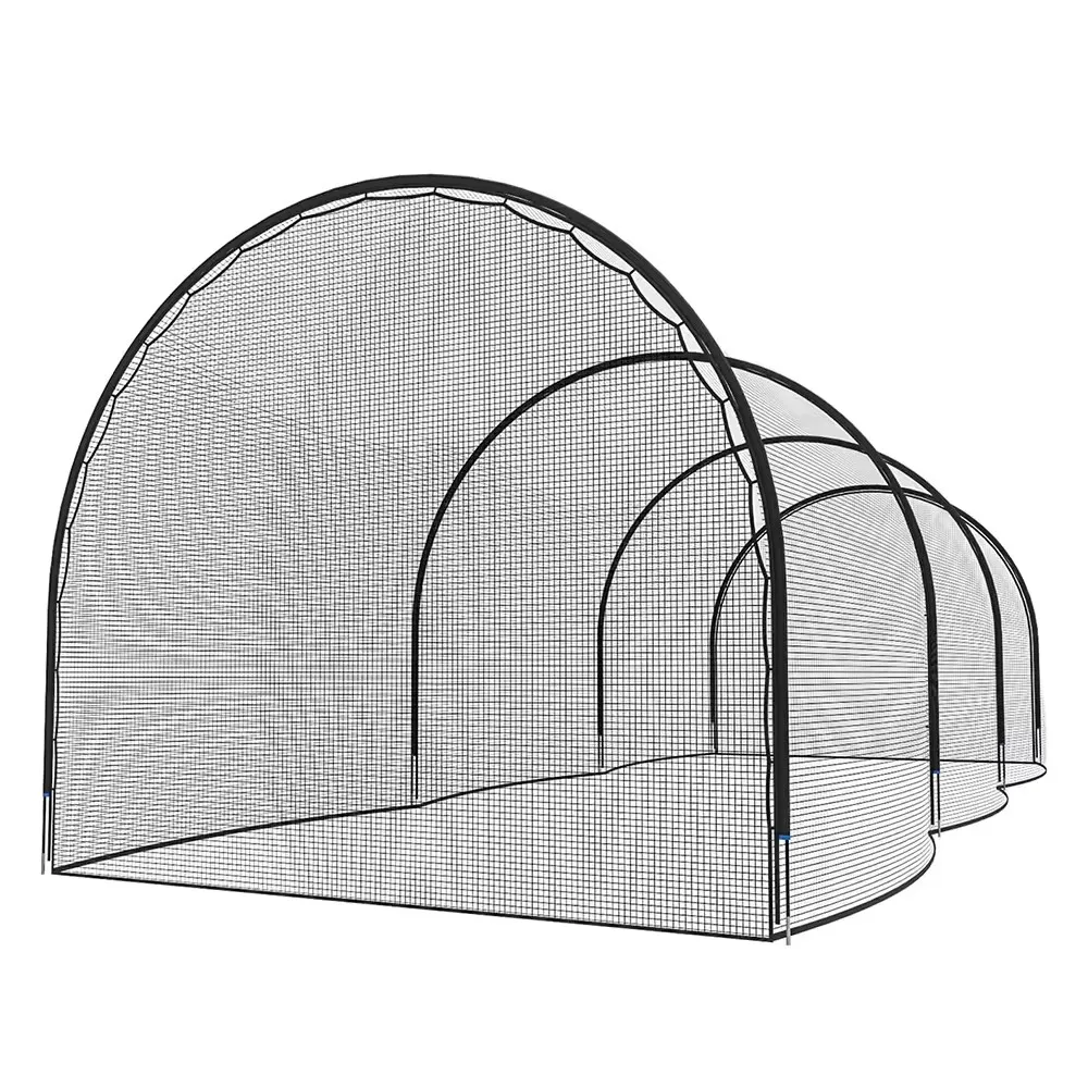 New Arrived 6M 5M Cricket Batting Net Baseball Batting Cage Net and Frame Softball Hitting Cage