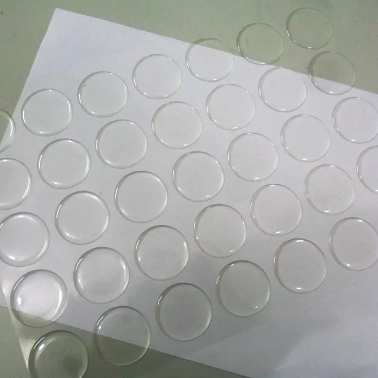 Round Clear Custom Transparent Resin Dome Epoxy Sticker