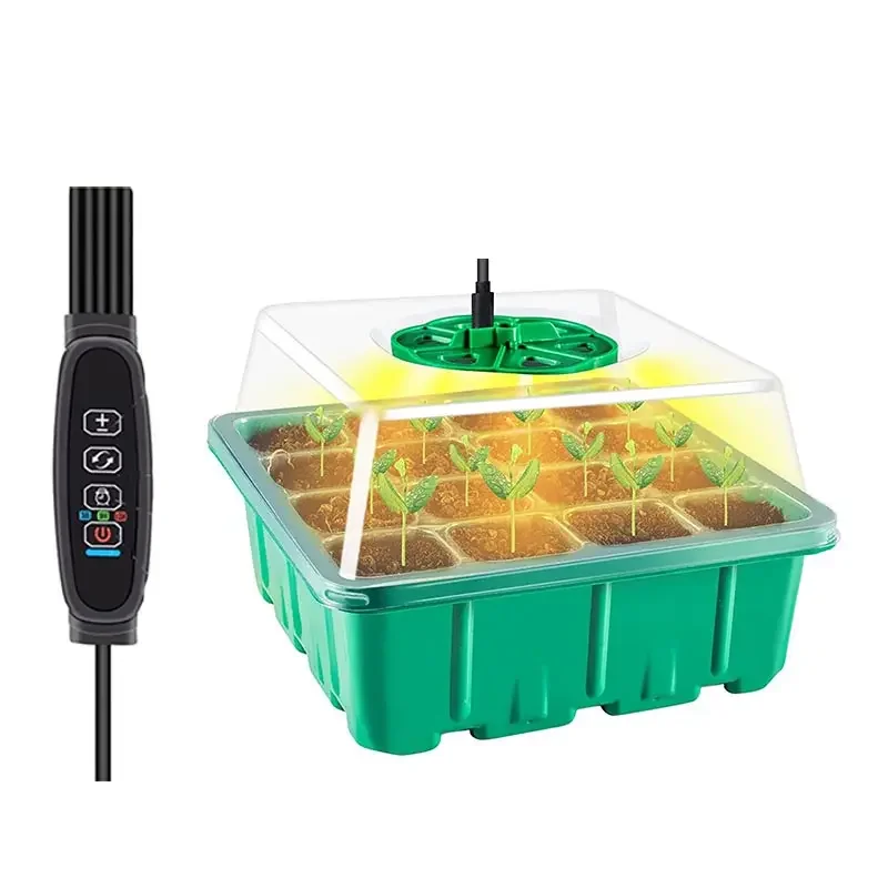 5 Pcs a pack Starter Kit Adjustable Brightness Humidity Starter Tray Grow Kit with Grow Light vegetable Plant seeding