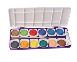 12pcs solid watercolor paint with 1pcs watercolor tube