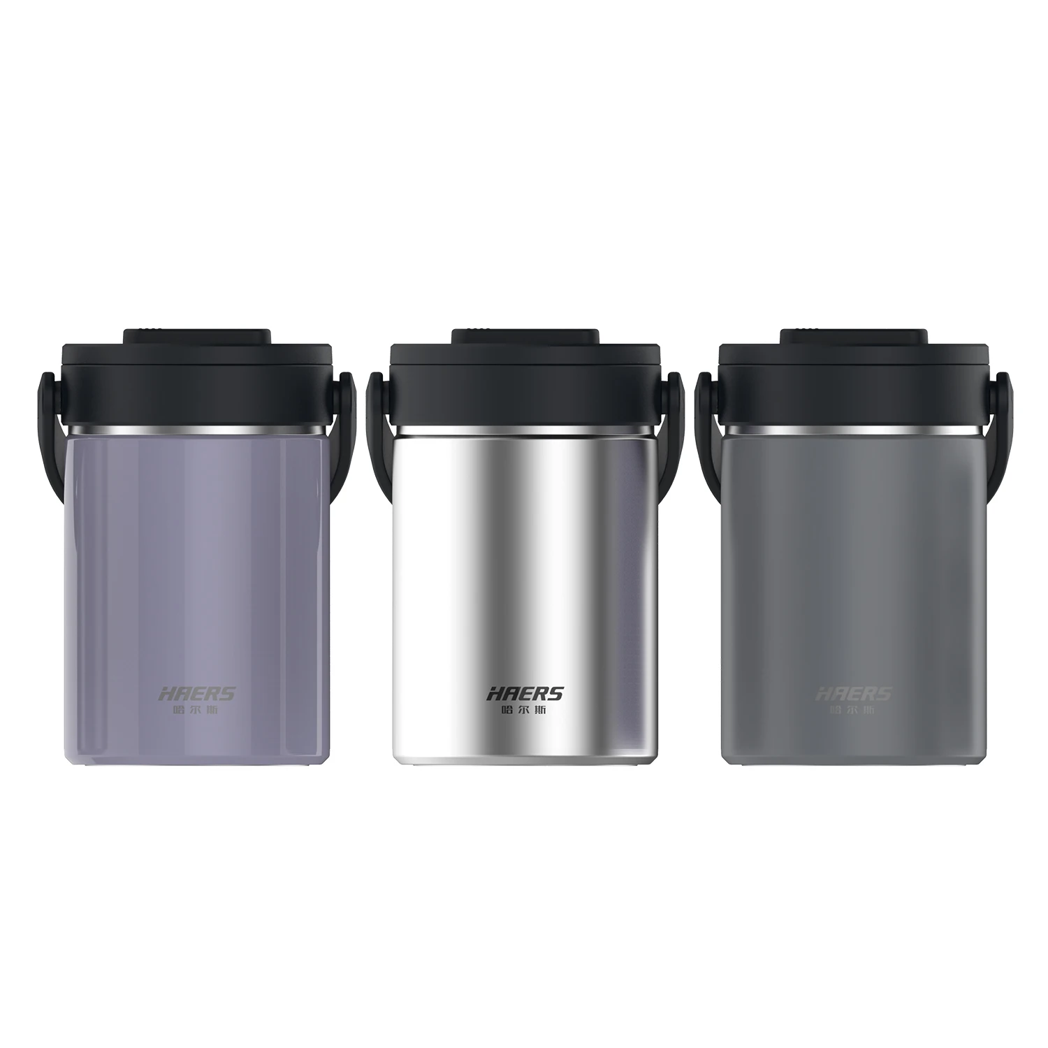Haers 1700ml High quality stainless steel vacuum flask lunch box Vacuum smoldering pot