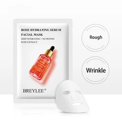 7 Types BREYLEE Hyaluronic Acid Face Serum Hydrating Anti Aging Whitening Skin Care Facial Mask Sheet