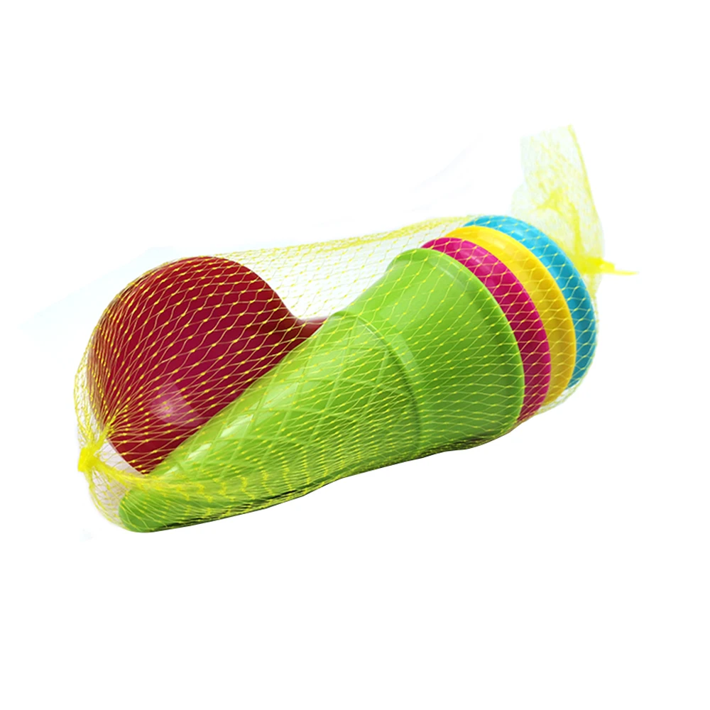 good selling plastic creative and simple beach sand toy children's toy ice cream cone with spoon (1600293391458)