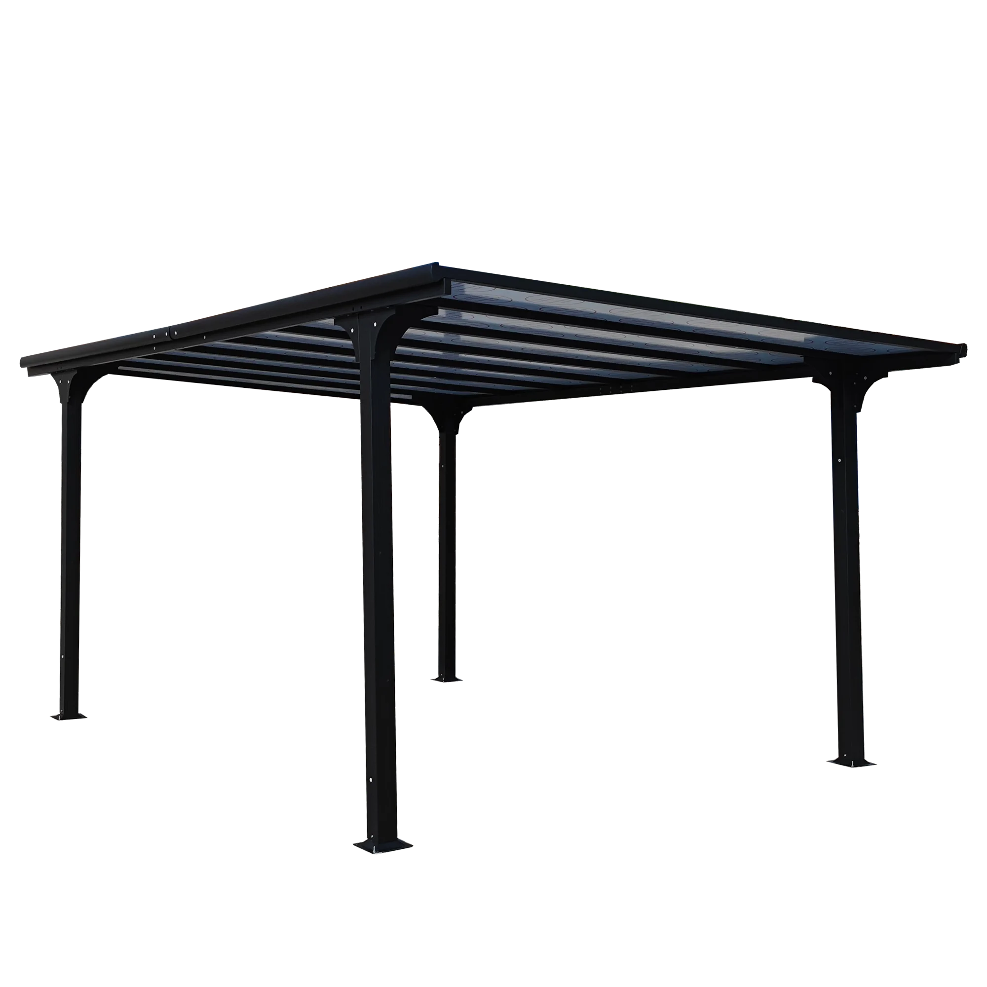 Aluminum Canopy Powder Coated Frame Shade Shelters Carport With Polycarbonate Roof Waterproof and Sunshade Aluminum Carport
