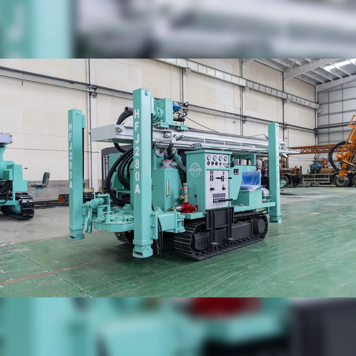 260M Crawler Borehole Drill Machine With Air Compressor Oil Drilling Equipment Water Well Rotary Drilling Rig