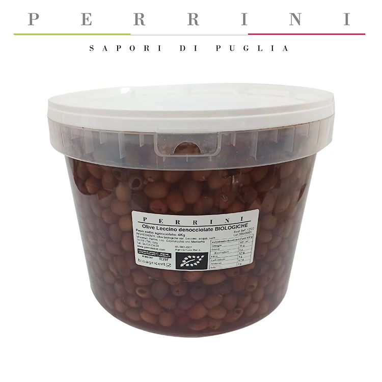 
 Итальянские высококачественные органические консервированные маринованные оливки «Leccino» или сушеные, коричневые/черные оливки  