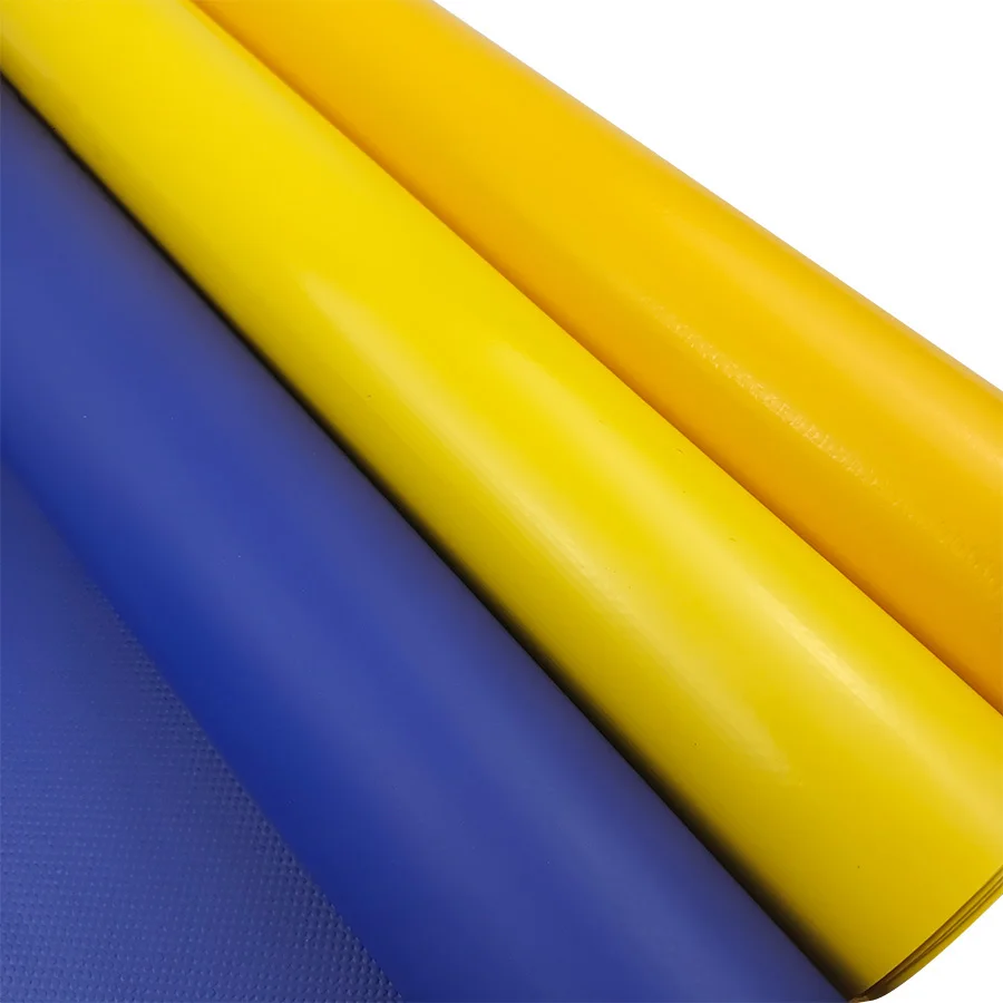 Factory 18oz waterproof high quality PVC coated polyester fabric tarpaulin manufacturer price