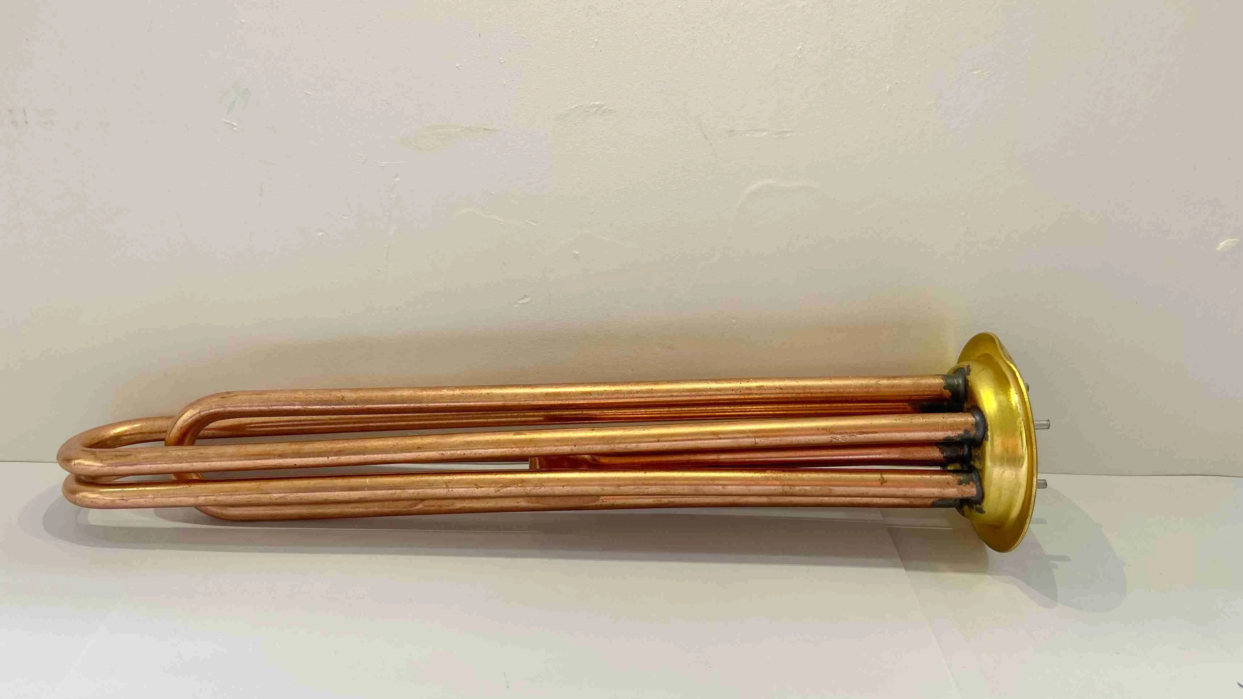 Fast heat conduction and corrosion resistant electric heater copper tube three tube heating element