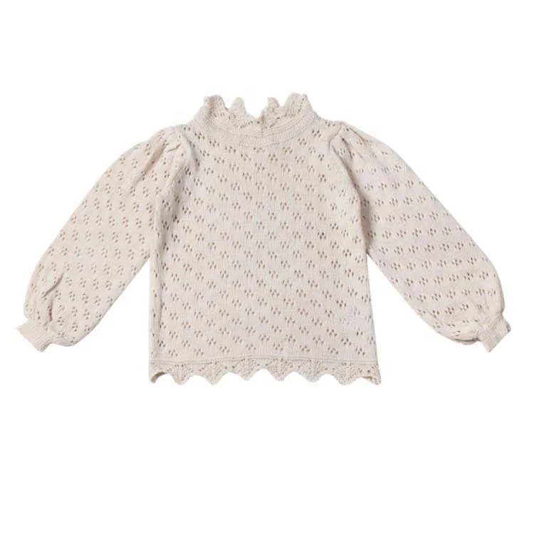 Crochet models pullover baby kids hand knitted woolen sweaters designs