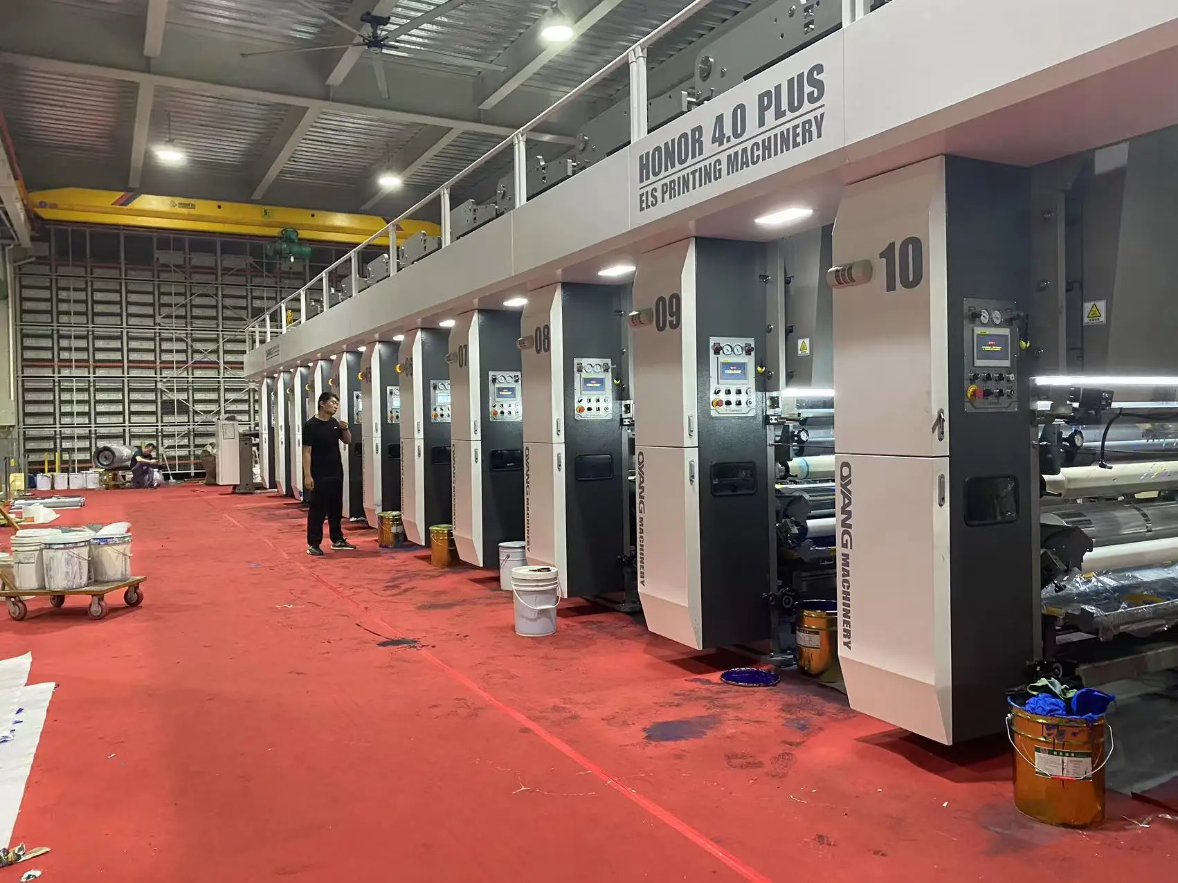 Max. Speed 350m/min 10 Colors Automatic Set Type Rotogravure Printing Machine