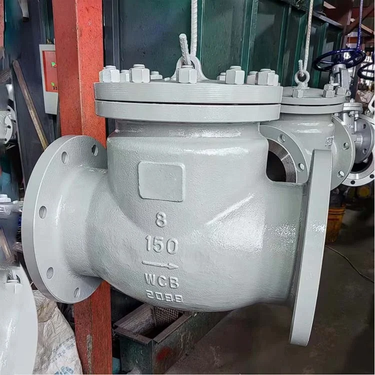 ANSI/API Cast Steel Wcb A216 Flanged Swing Check Valve/Non Return Valve with 8inch 150lb