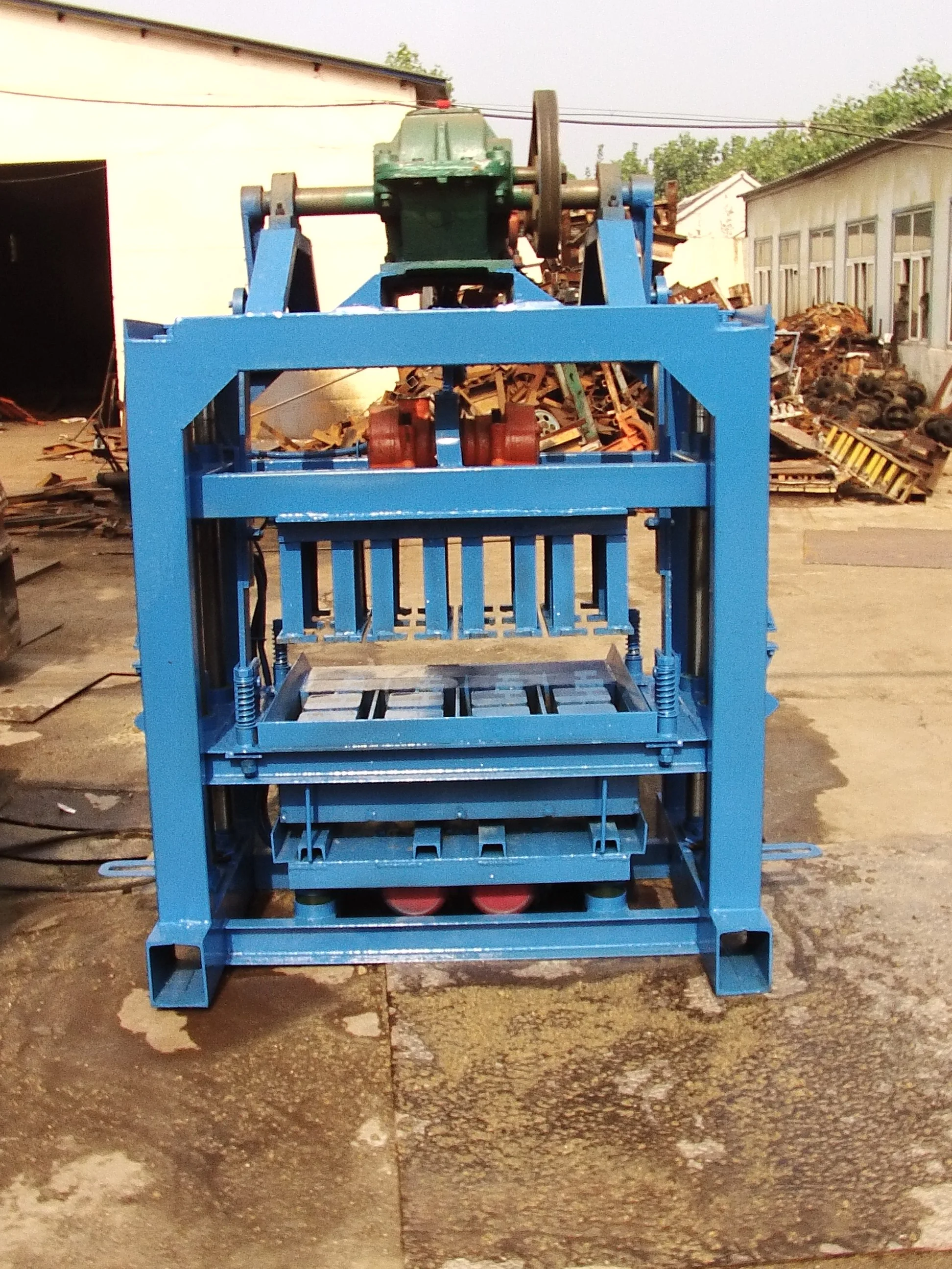 
QTJ4-40 Construction equipment autoclaved aerated concrete interlocking block machine 