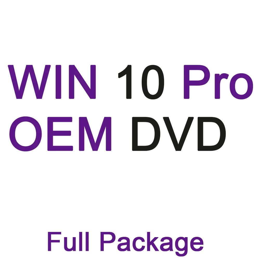 Win 10 Pro OEM DVD Dvd полный пакет 6 месяцев гарантированный выигрыш профессиональный ключ Быстрая
